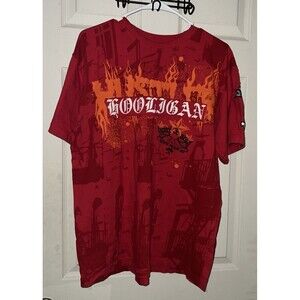 Blac Label Hooligan Men’s Red Vintage T-shirt XL